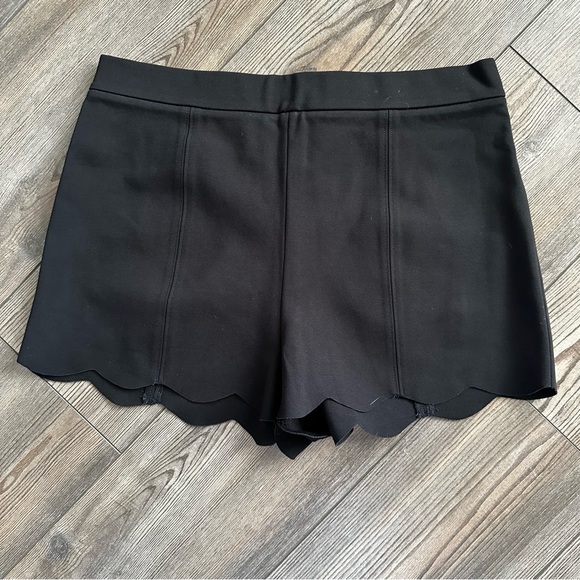 Cooperative Black Scalloped High-Waisted Pinup Shorts - Picture 1 of 4